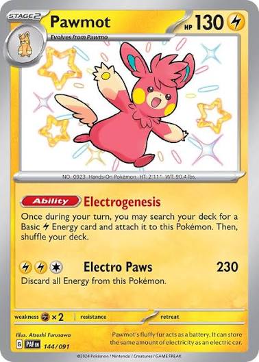 Pawmot Paldean Fates 144/091