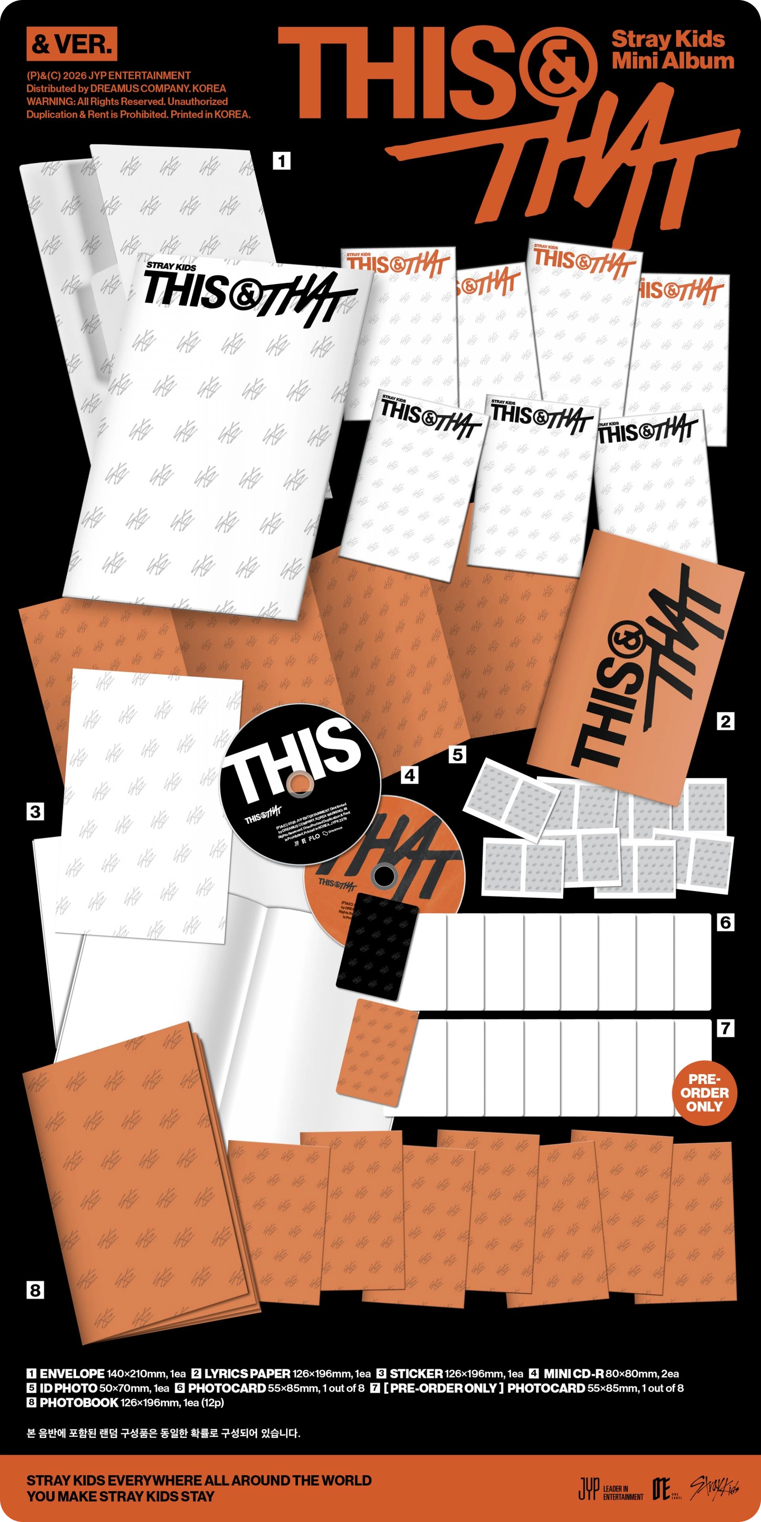 [PRE-ORDER + Optional Store Benefit] STRAY KIDS - 10th Mini Album "THIS & THAT" (& Version)